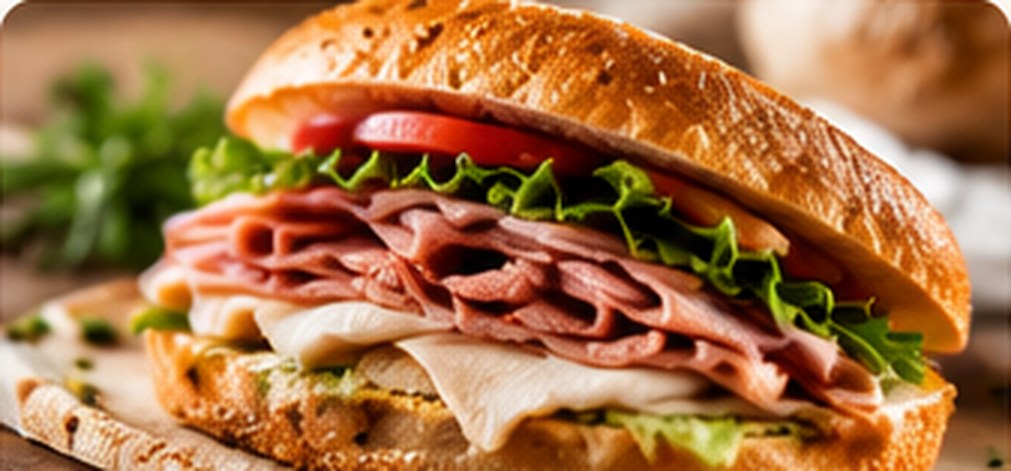 Illustrative sandwich food photograph